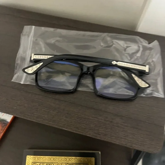 Chrome Hearts 2271 Black Square Frame Glasses - Picture 3 of 5